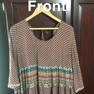 Multi color tunic